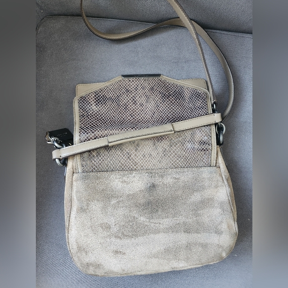 Coach Suede & Snakeskin Women's Bag - Picture 3 of 5